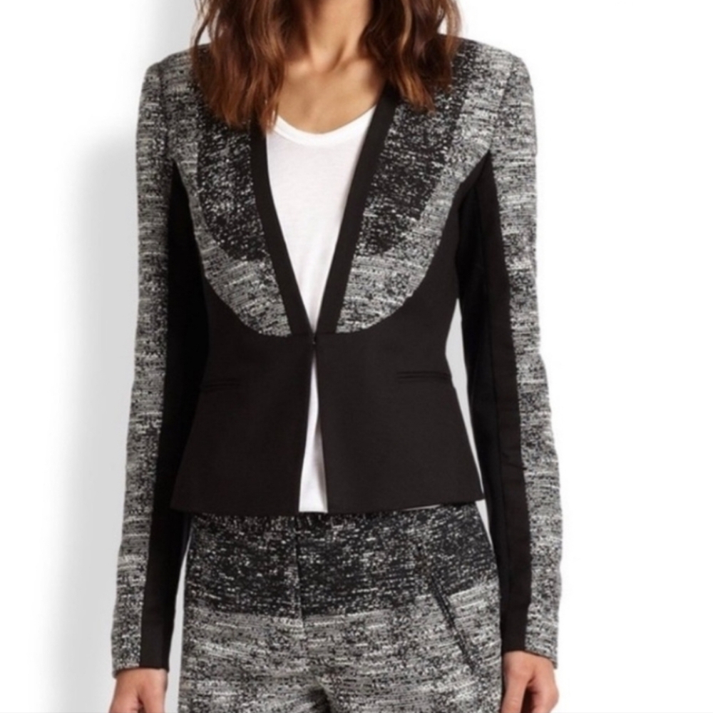 BCBG MaxAzria Black Tweed Jacket